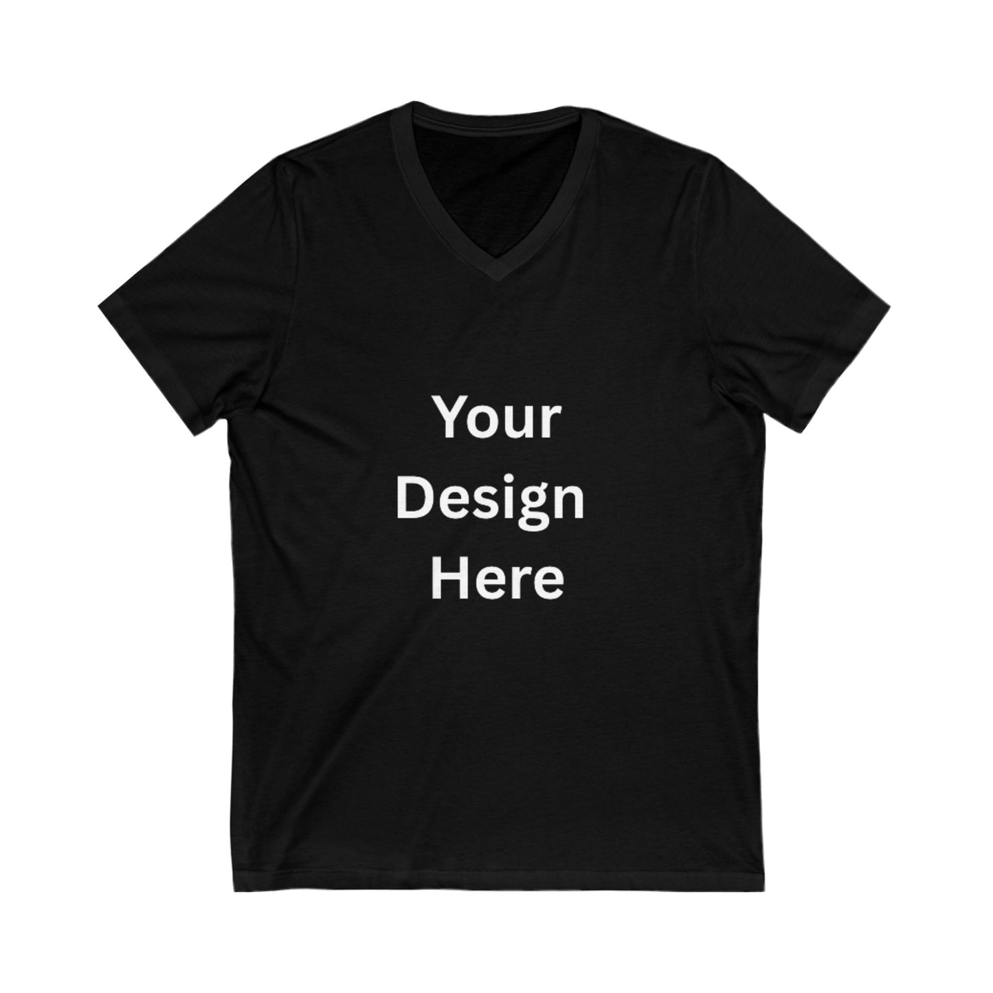 Customizable Unisex V-Neck Tee - Personalize Your Style