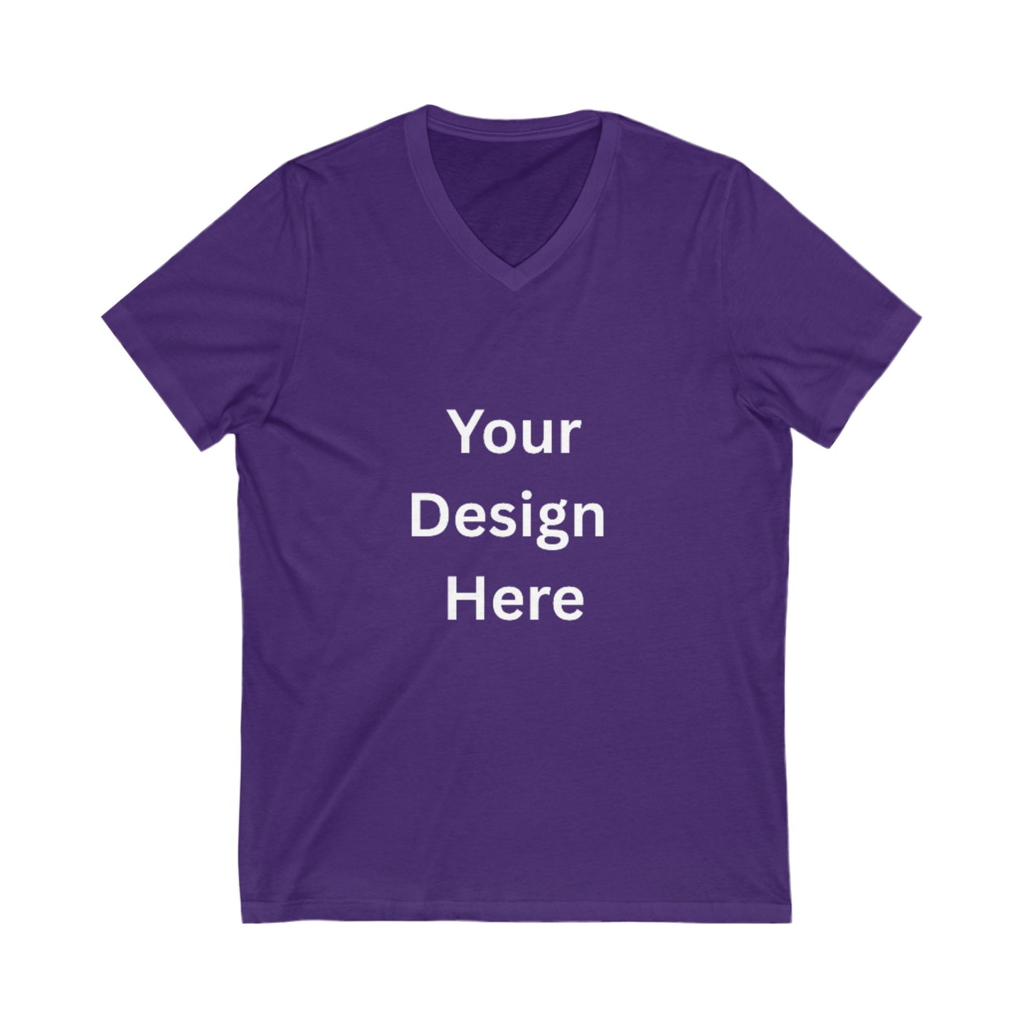 Customizable Unisex V-Neck Tee - Personalize Your Style