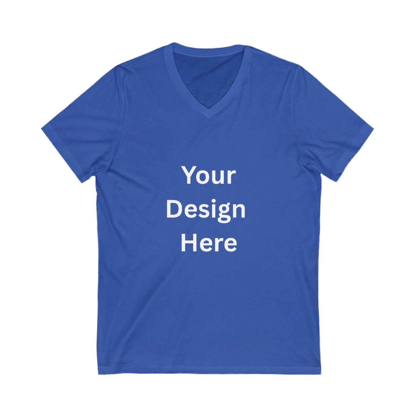 Customizable Unisex V-Neck Tee - Personalize Your Style