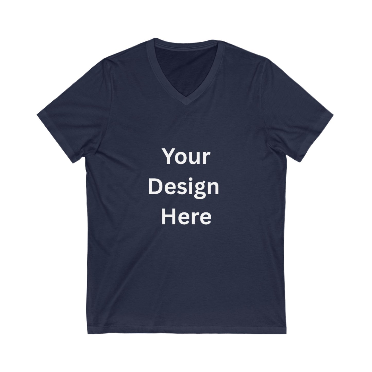 Customizable Unisex V-Neck Tee - Personalize Your Style