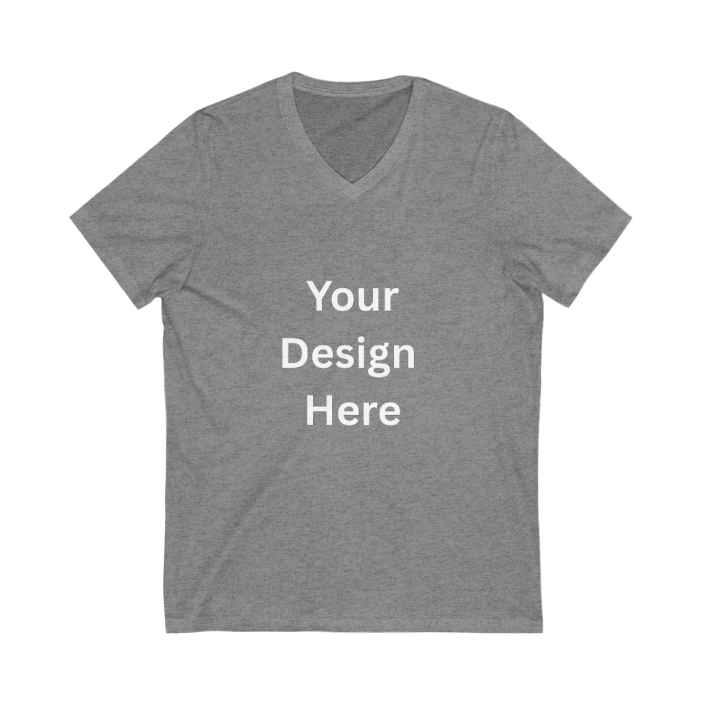 Customizable Unisex V-Neck Tee - Personalize Your Style