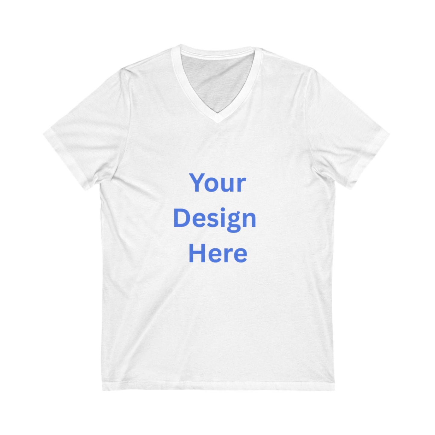 Customizable Unisex V-Neck Tee - Personalize Your Style