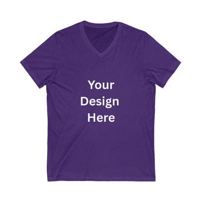 Customizable Unisex V-Neck Tee - Personalize Your Style