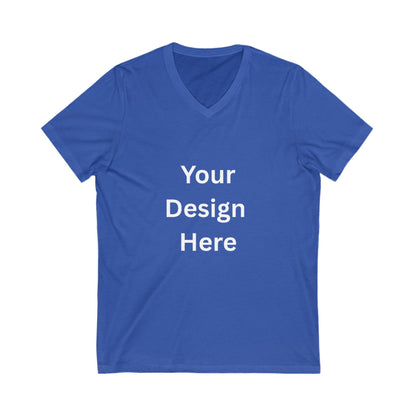 Customizable Unisex V-Neck Tee - Personalize Your Style