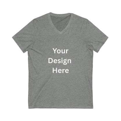 Customizable Unisex V-Neck Tee - Personalize Your Style