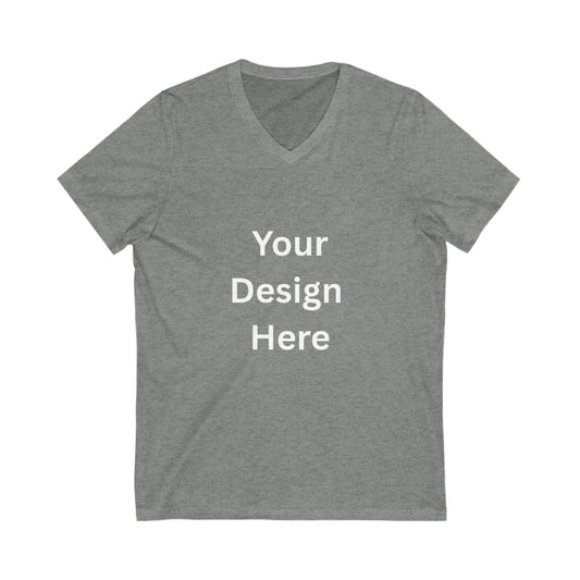 Customizable Unisex V-Neck Tee - Personalize Your Style