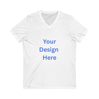 Customizable Unisex V-Neck Tee - Personalize Your Style