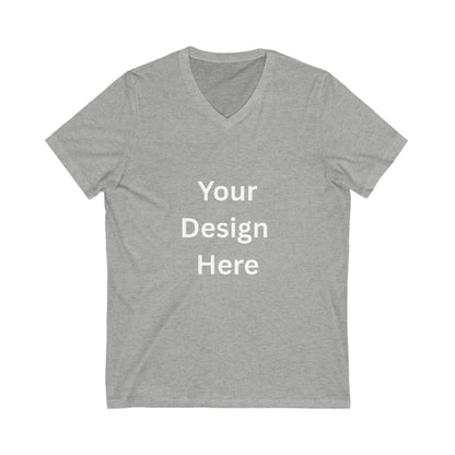 Customizable Unisex V-Neck Tee - Personalize Your Style
