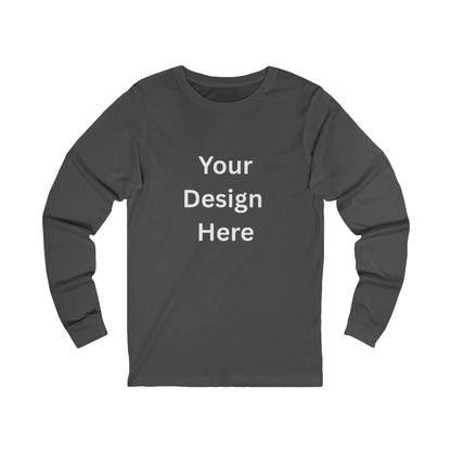 Customizable Unisex Jersey Long Sleeve Tee - Perfect for Everyday Wear & Special Occasions