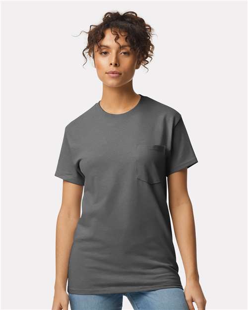 Gildan-T-shirt à poche en coton Ultra Cotton®-2300