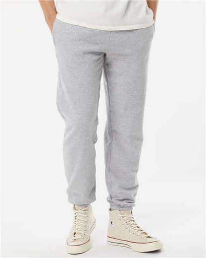 King Fashion - Pocketed Sweatpants with Elastic Cuffs - KF9012