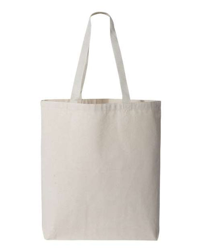 Q-Tees - 11L Canvas Tote with Contrast-Color Handles - Q4400