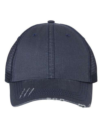 Mega Cap - Herringbone Trucker Cap - 6990